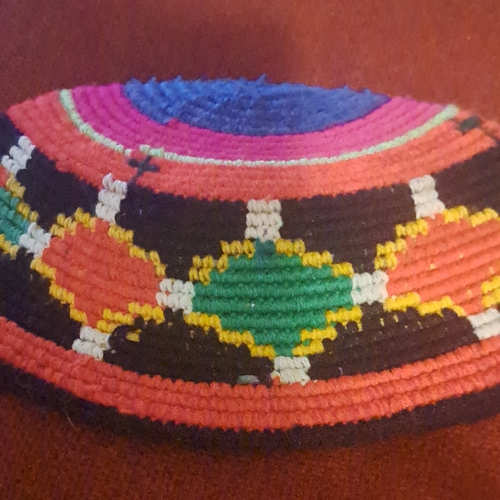 Colorful Woven hat crocheted